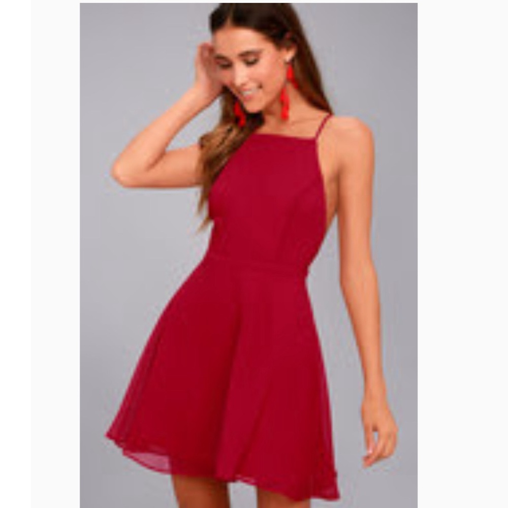 Red Lulus Mini Dress - Picture 3 of 3
